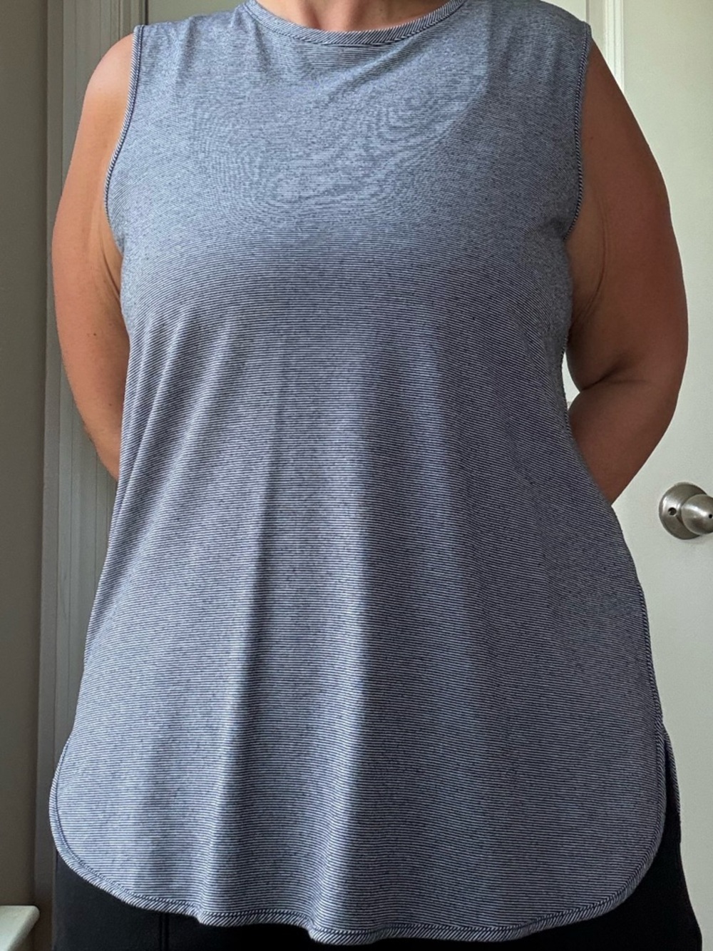 Lands' End Heather Gray Sleeveless Tank